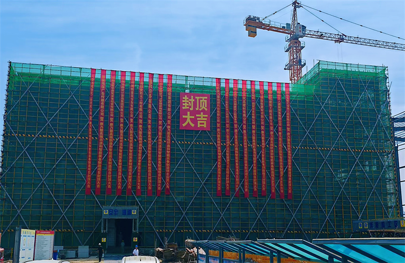 2025年5月20日，江苏公司承建的康乃馨高端织造和智能装备制造一期项目主体结构顺利封顶。